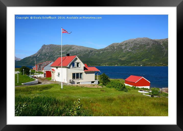 Picture-postcard Norway Framed Mounted Print by Gisela Scheffbuch