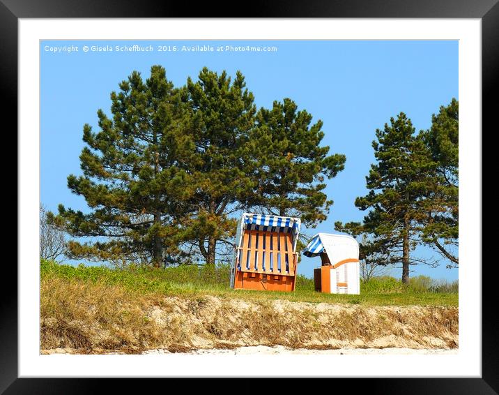 Start of the Season on the Flensburger Foerde Framed Mounted Print by Gisela Scheffbuch