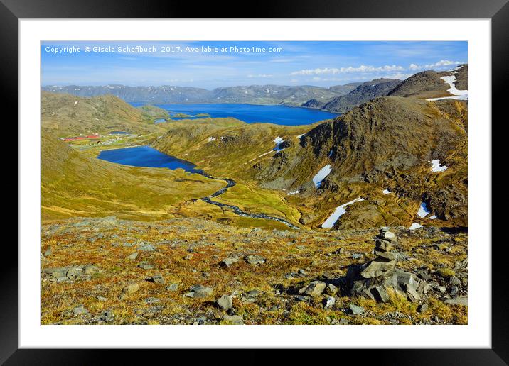 Nordic Panorama Framed Mounted Print by Gisela Scheffbuch