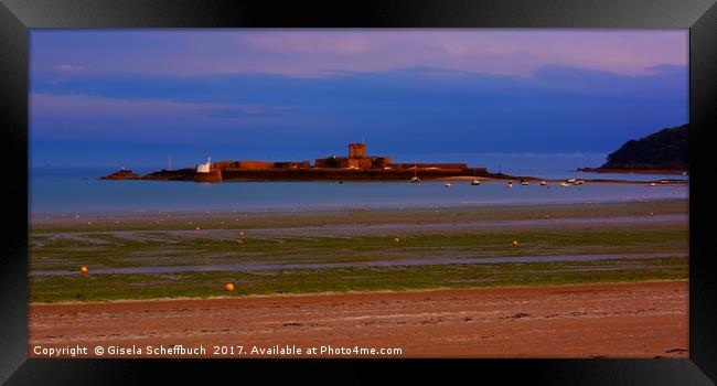 Saint Aubin's Fort Framed Print by Gisela Scheffbuch