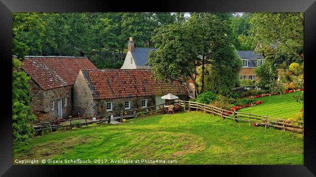 Garden Idyll on the Island of Jersey Framed Print by Gisela Scheffbuch