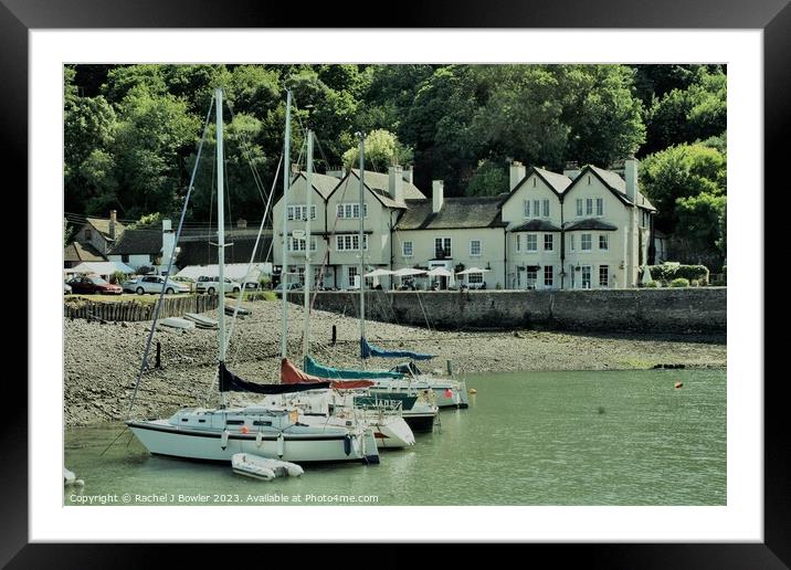 Boats at Porlock Weir Framed Mounted Print by RJ Bowler