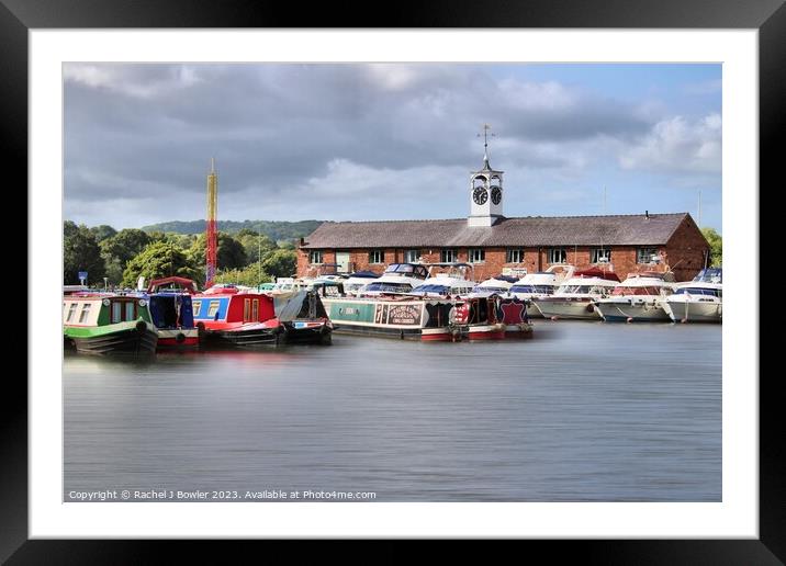 Marina View at Stourport-on-Severn Framed Mounted Print by RJ Bowler