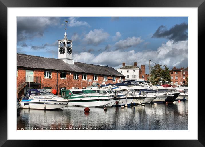 Boats in the Marina at Stourport-on-Severn (Colour Framed Mounted Print by RJ Bowler