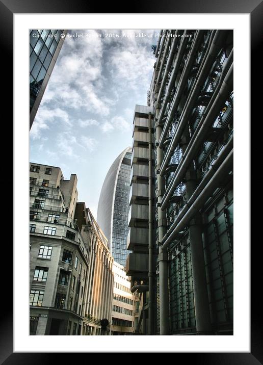 Iconic London Skyline Framed Mounted Print by Rachel J Bowler