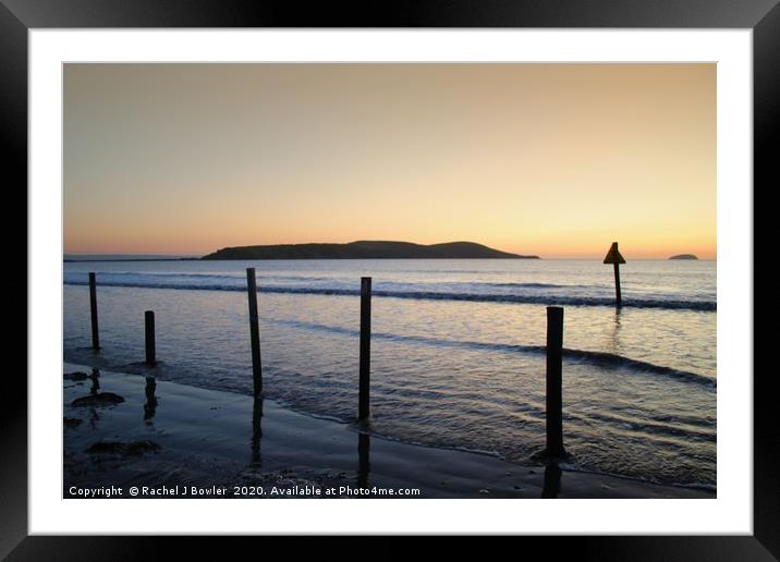 Oceanic Sunset Framed Mounted Print by RJ Bowler