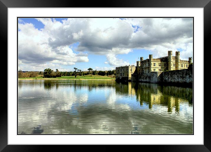 Leeds Castle reflections Framed Mounted Print by Andy Wickenden