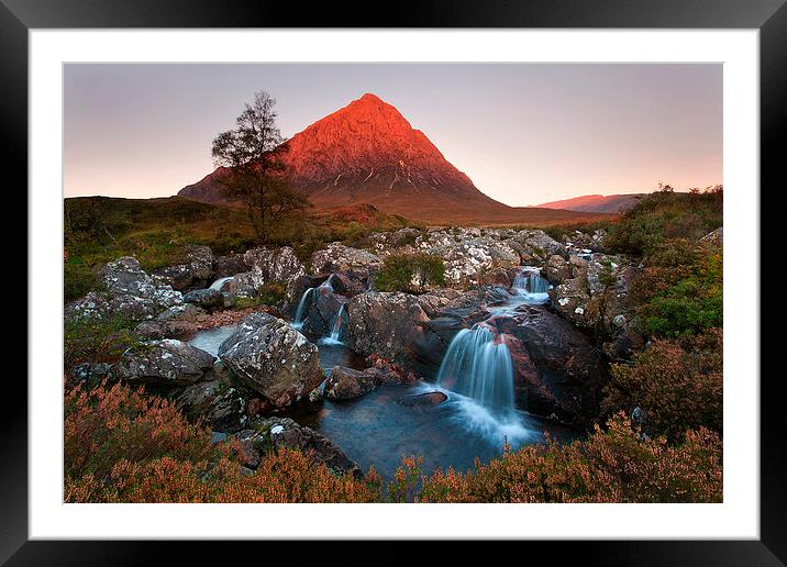 Glencoe Sunrise Scotland Framed Mounted Print by Mirek  Cioslowski
