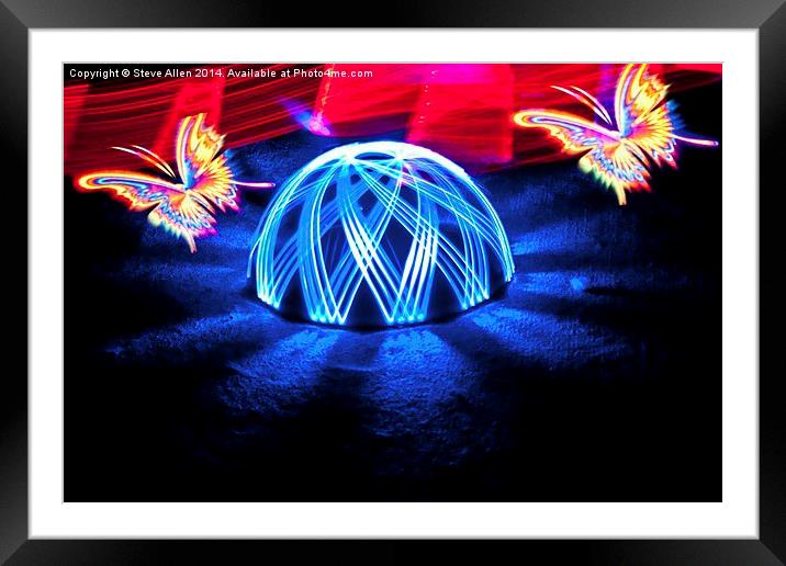 Butterfly Dome Framed Mounted Print by Steve Allen