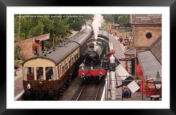 Arley Station Framed Mounted Print by Steve Allen