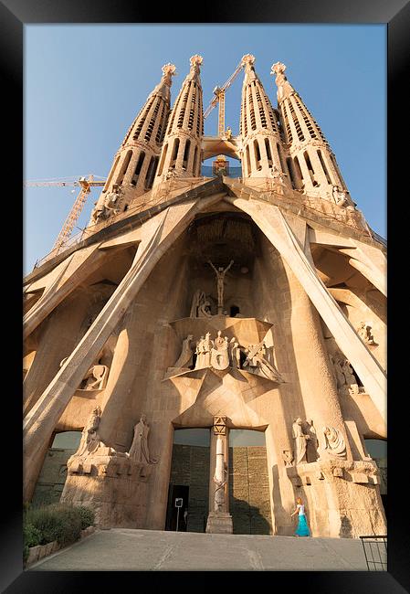 Sagrada Familia Antoni Gaudi Barcelona Framed Print by Matthias Hauser