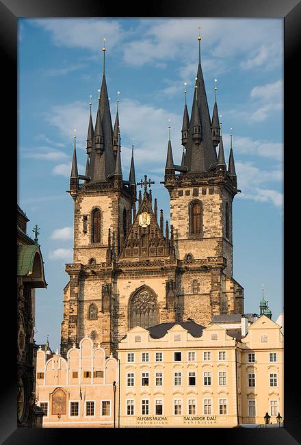 Tyn church Prague Czech Republic Framed Print by Matthias Hauser