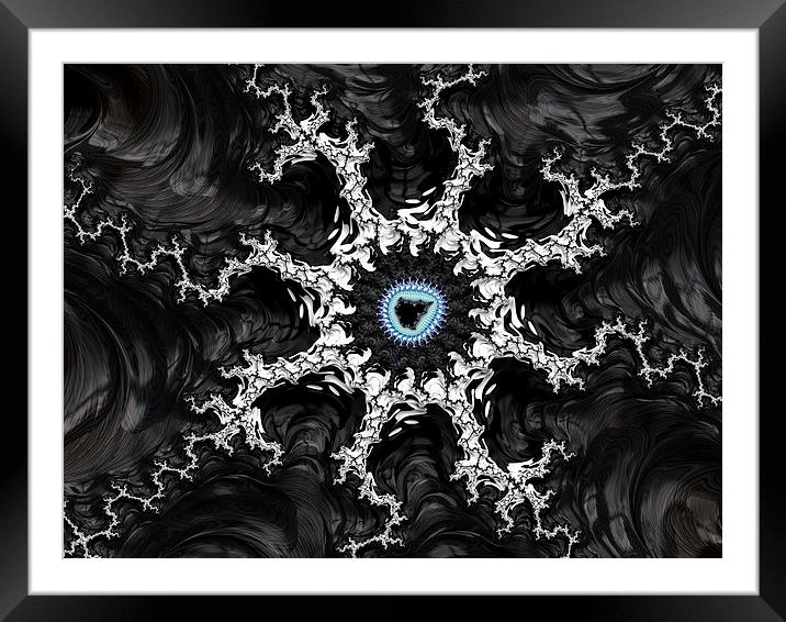Abstract fractal art Framed Mounted Print by Matthias Hauser