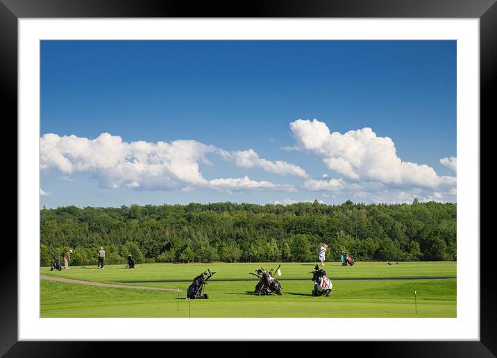 Golf course Schoenbuch Germany Framed Mounted Print by Matthias Hauser