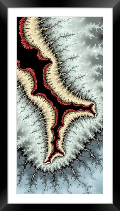 Abstract fractal art full of energy Framed Mounted Print by Matthias Hauser