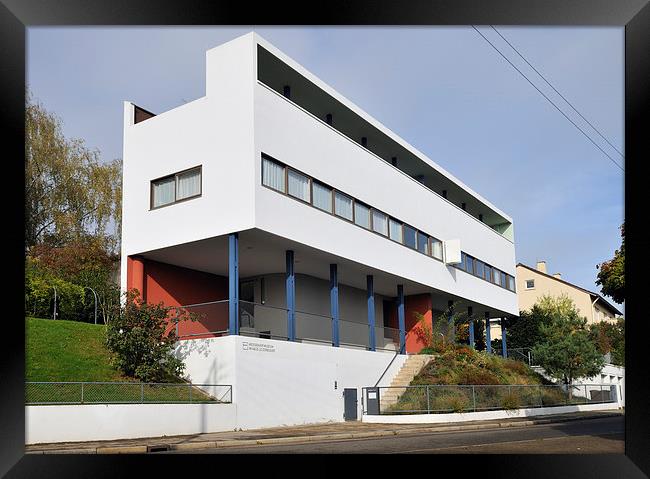  Weissenhof settlement Le Corbusier building Stutt Framed Print by Matthias Hauser
