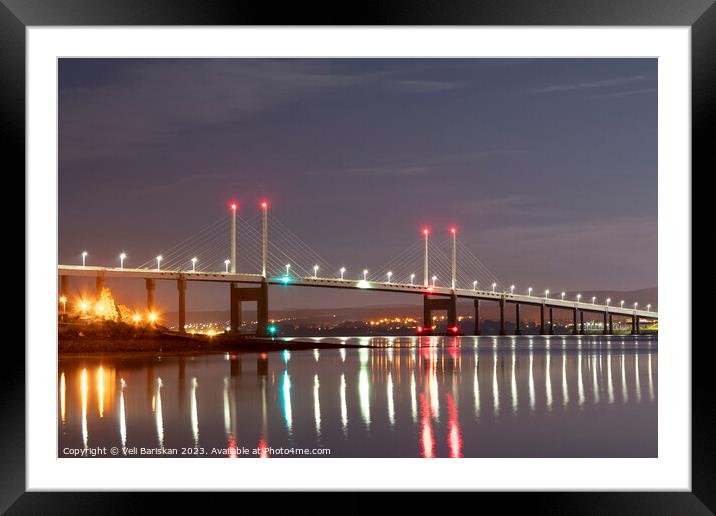 Kessock Bridge Reflections Framed Mounted Print by Veli Bariskan