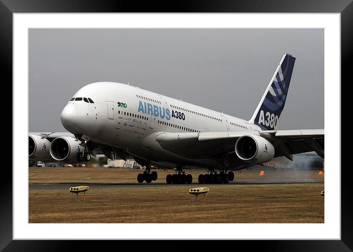 Big Airbus Framed Mounted Print by Tim  Senior