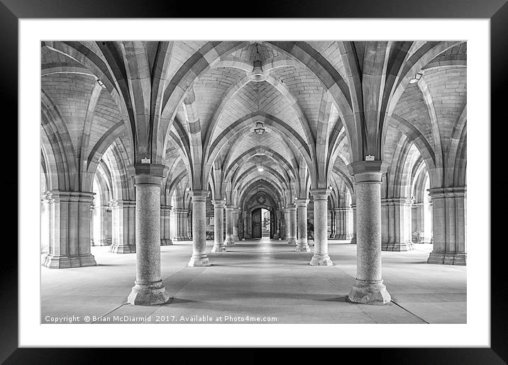 Cloisters Framed Mounted Print by Brian McDiarmid