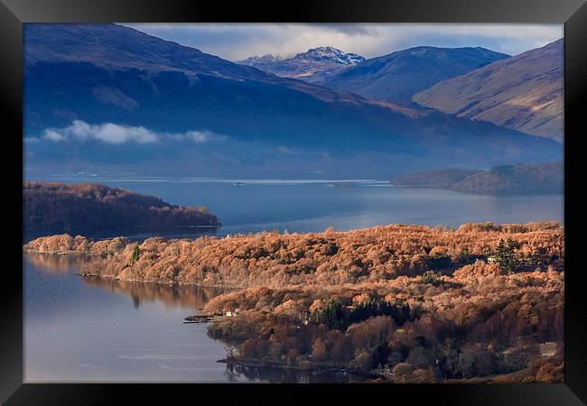 Loch Lomond in Winter Framed Print by Adrian Hargan