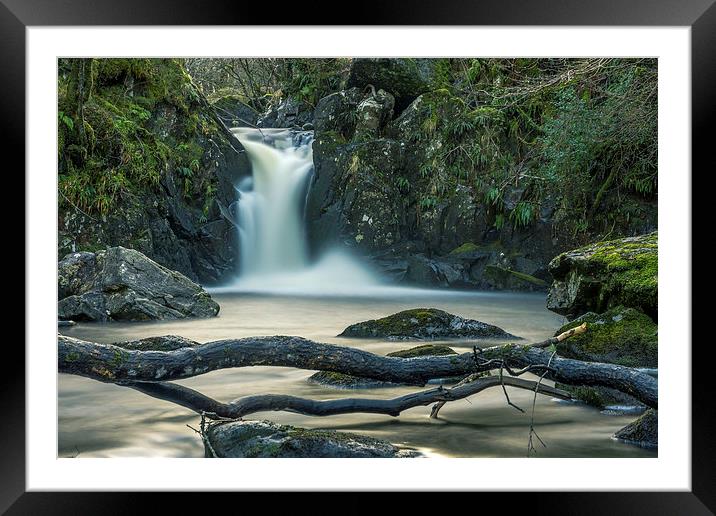 Scottish Waterfall Framed Mounted Print by Adrian Hargan