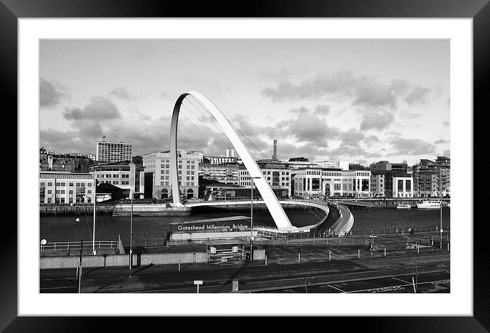 The Millenium Bridge Framed Mounted Print by stacey astley