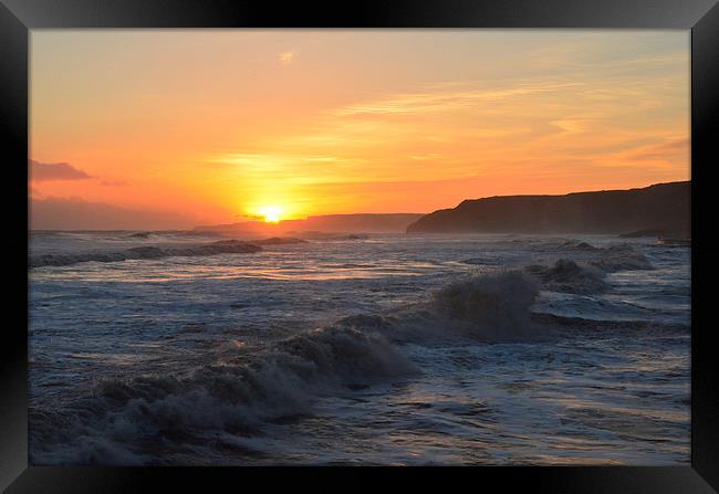 South Bay Sunrise Framed Print by Andrew McCauley