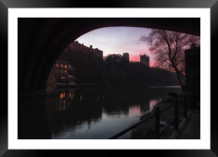 under the bridge Framed Mounted Print by keith franklin