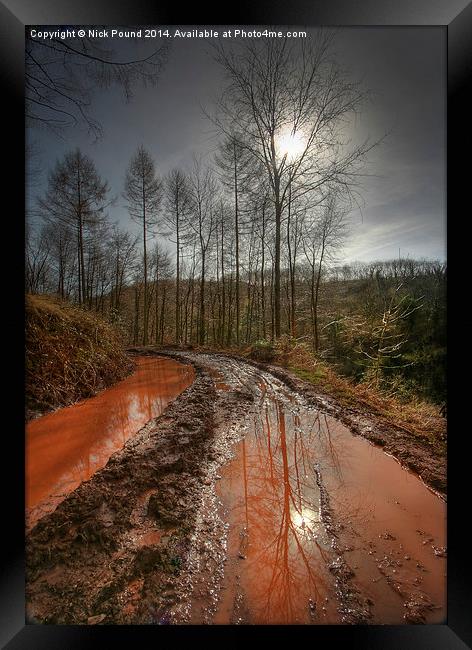 Red Mud Framed Print by Nick Pound