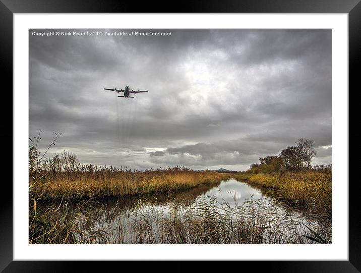 Hercules over the Somerset Levels Framed Mounted Print by Nick Pound