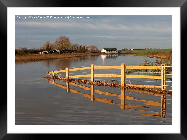 River in Flood  Framed Mounted Print by Nick Pound