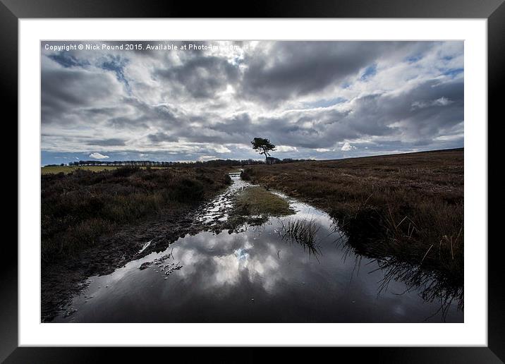 Wet and Windy Framed Mounted Print by Nick Pound
