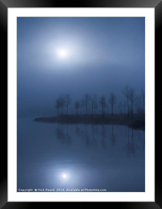 A Misty Morning on the River Framed Mounted Print by Nick Pound