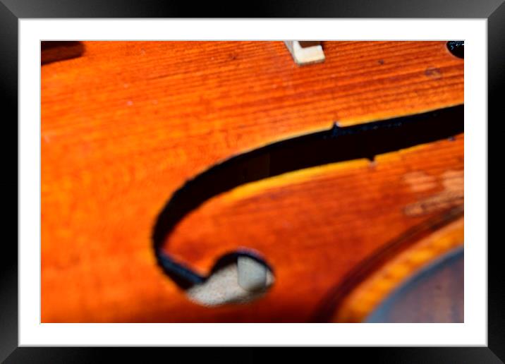 the soul of violin Framed Mounted Print by Cristian Budeanu
