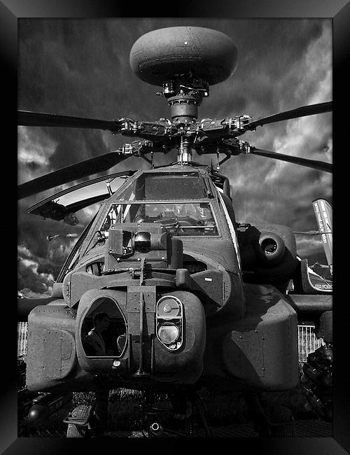 Apache Gunship Framed Print by sean clifford