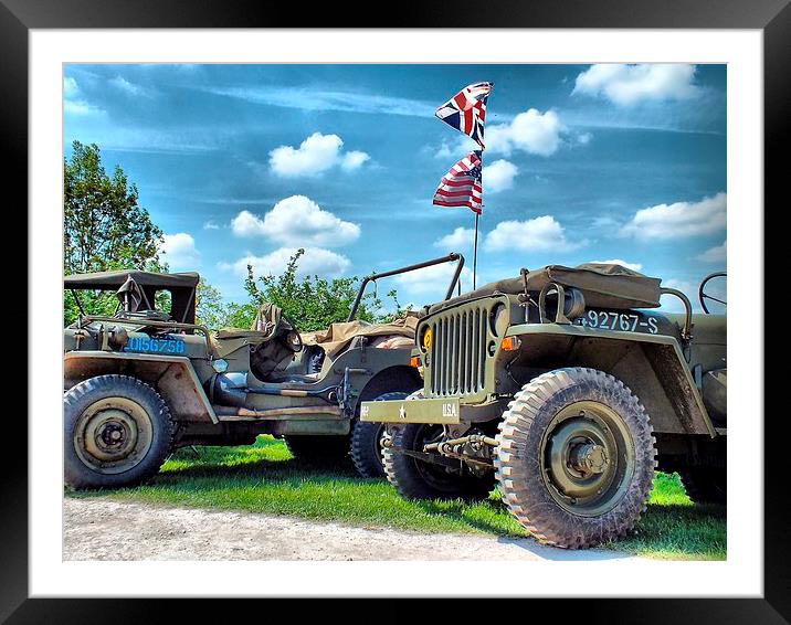 Jeeps Framed Mounted Print by sean clifford