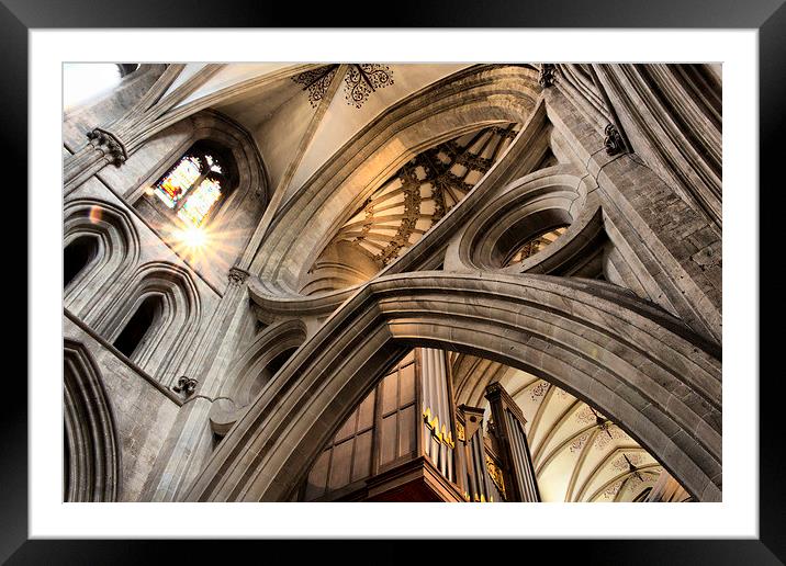  wells cathedral Framed Mounted Print by sean clifford