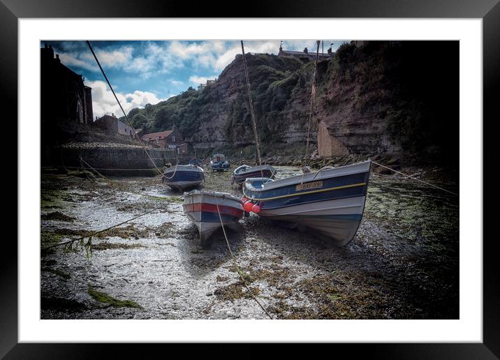 fishing boats  Framed Mounted Print by sean clifford