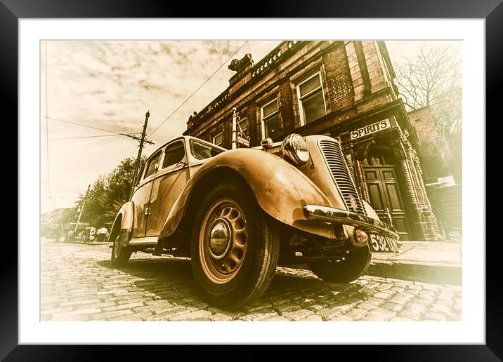 Old car Framed Mounted Print by sean clifford