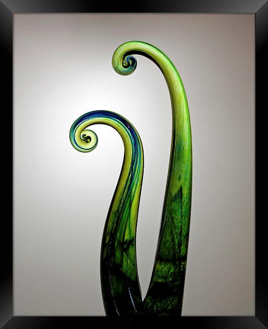  Glass Swirls Framed Print by Maria McLaren