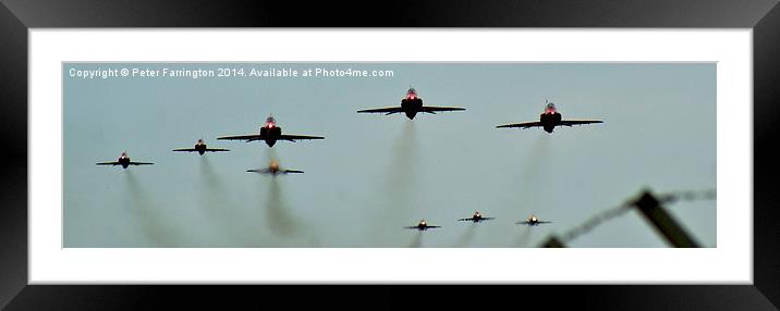 Reds take to the skies Framed Mounted Print by Peter Farrington