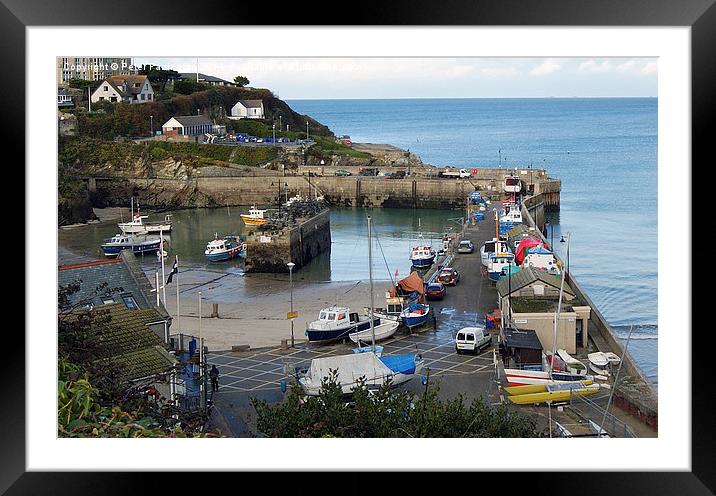 Newqay Harbour Framed Mounted Print by Peter Farrington