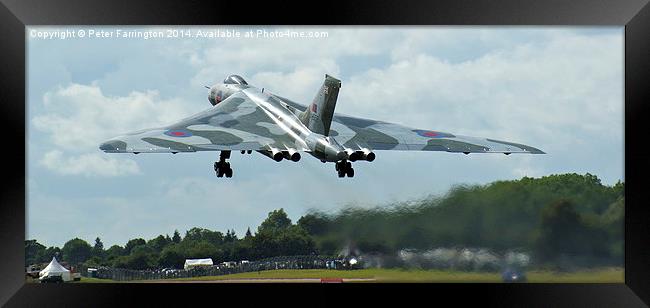  XH558 Rises To The Skies Again Framed Print by Peter Farrington