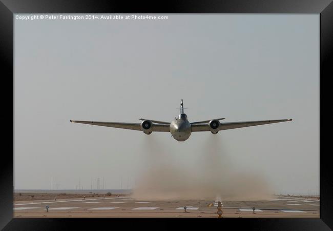  Canberra Takes To The Skies In Iraq Framed Print by Peter Farrington