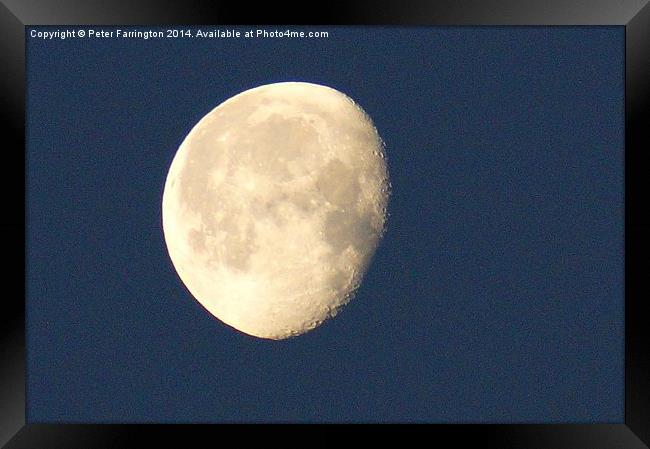  Big Moon Framed Print by Peter Farrington