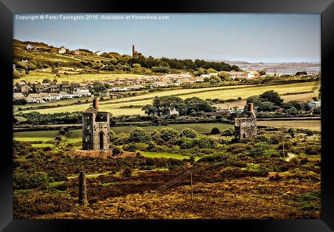  The Rolling Hills Of Cornwall Framed Print by Peter Farrington