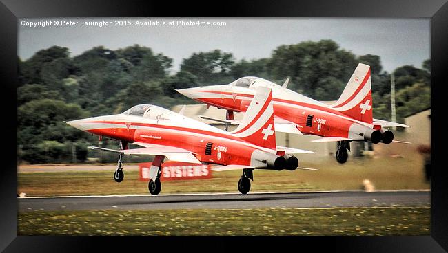 Formation Take Off Framed Print by Peter Farrington