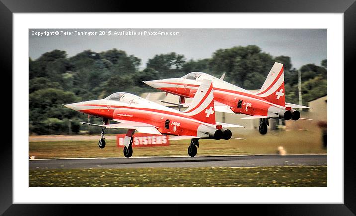 Formation Take Off Framed Mounted Print by Peter Farrington