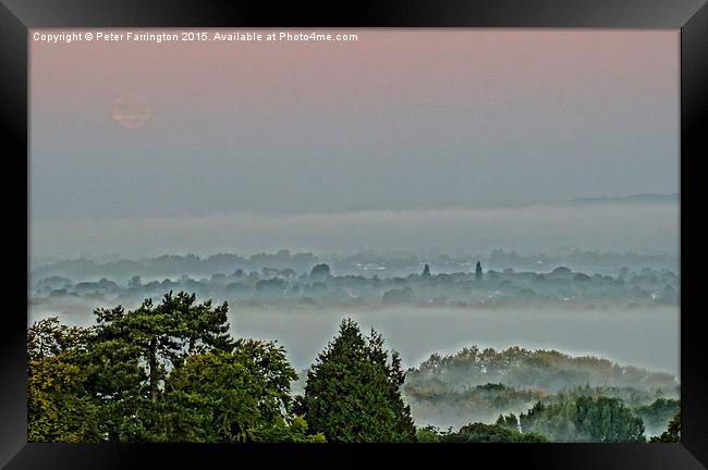  Morning Mist Framed Print by Peter Farrington