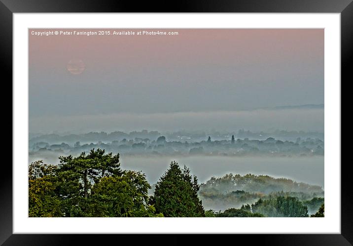  Morning Mist Framed Mounted Print by Peter Farrington